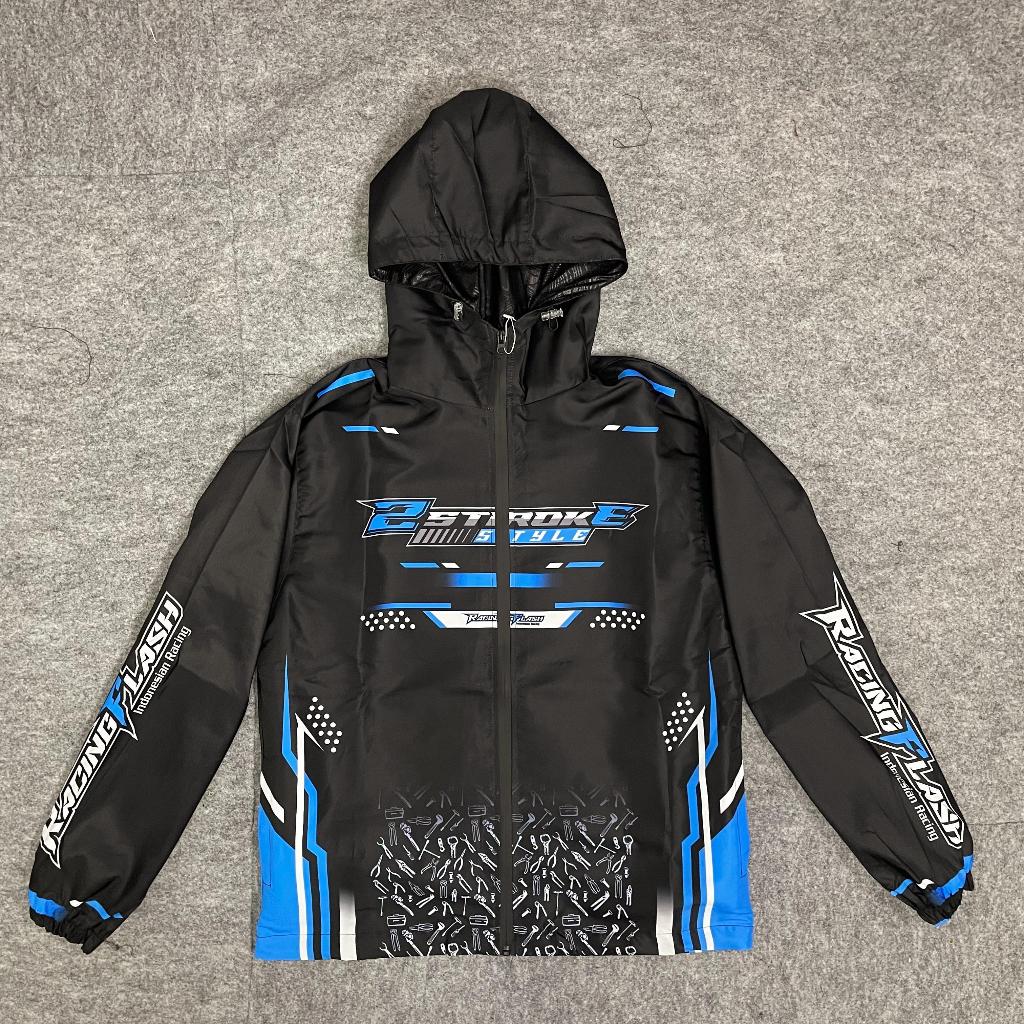 JAKET RACING FLASH BAHAN PARASUT/JAKET RACING 2STROKE BAHAN PARASUT
