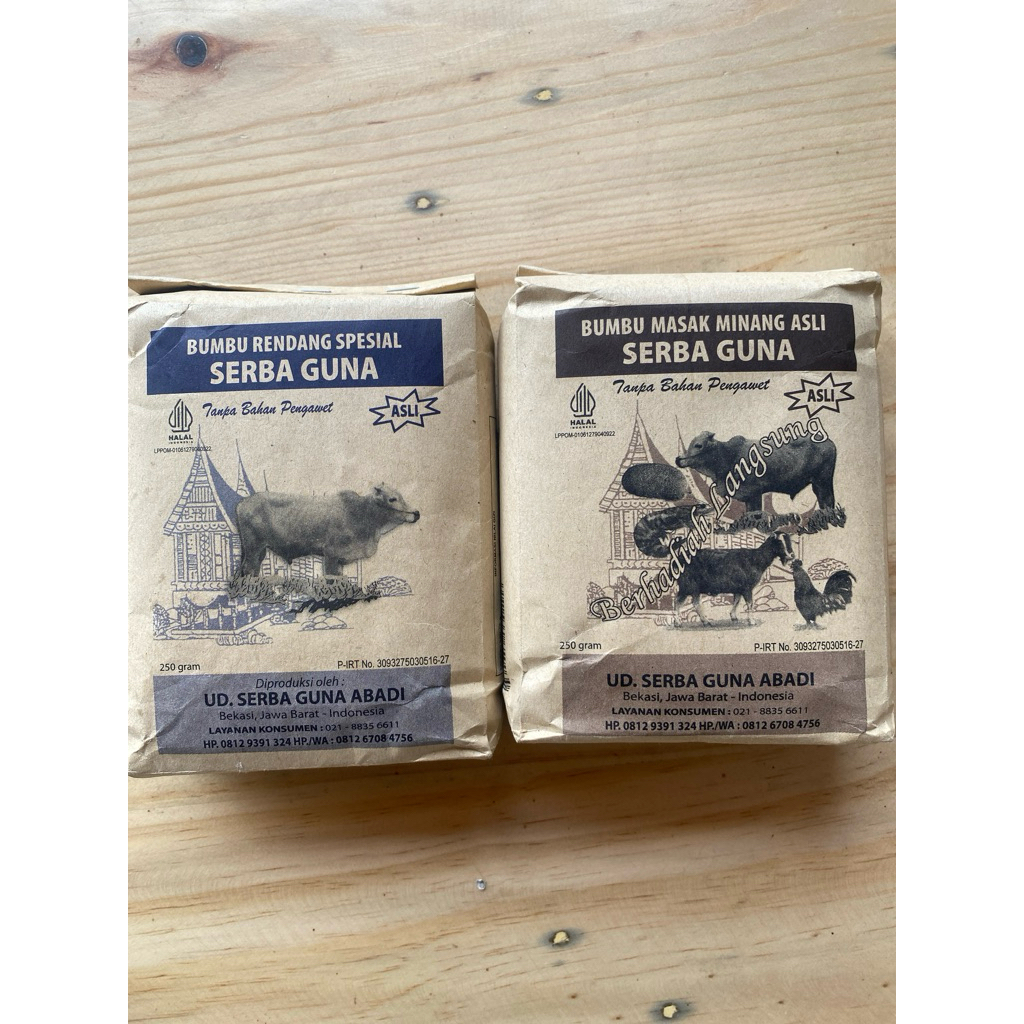 

Bumbu Masak Minang Asli SERBA GUNA RENDANG dan GULAI