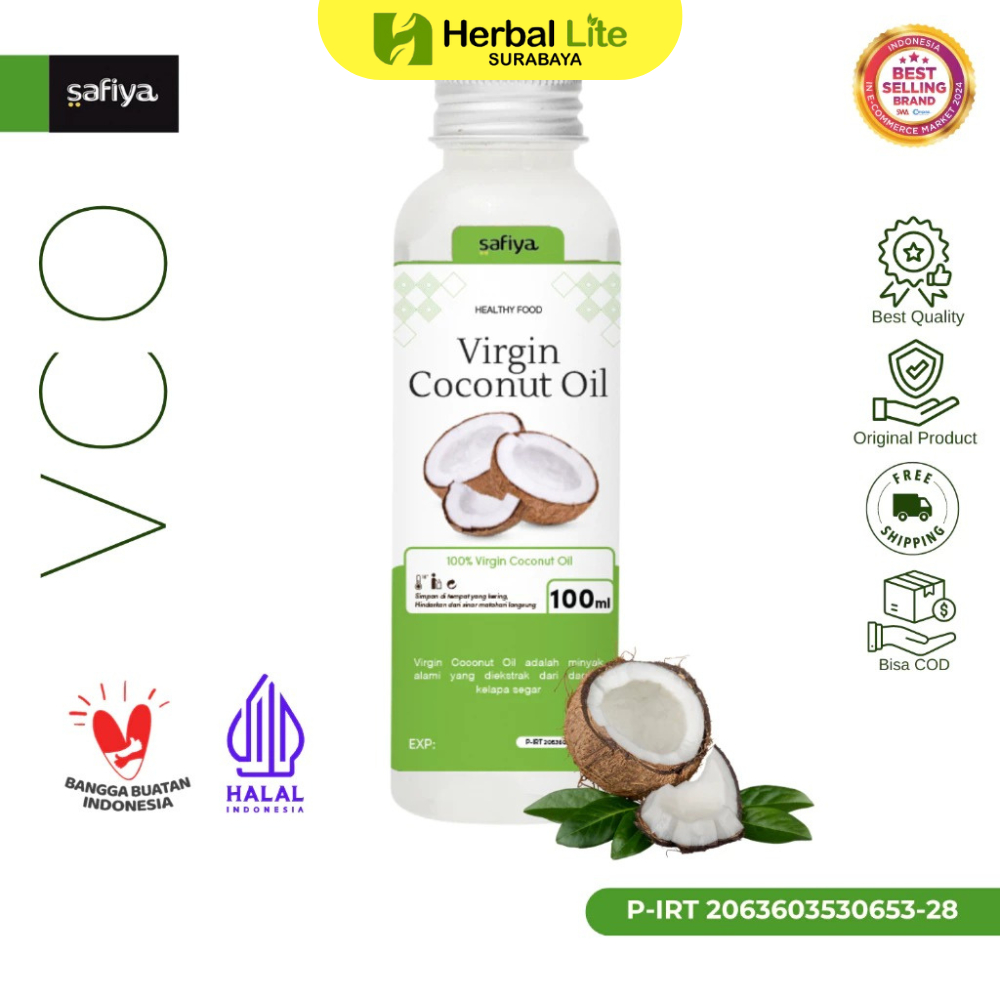 

Safiya Virgin Coconut Oil 100 ML VCO Minyak Kelapa Murni Premium