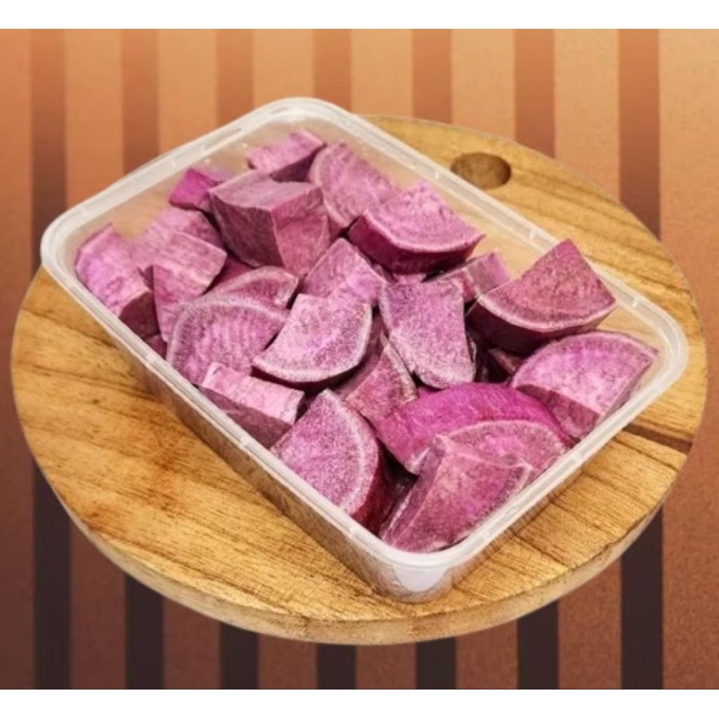 

Ubi ungu potong dadu..