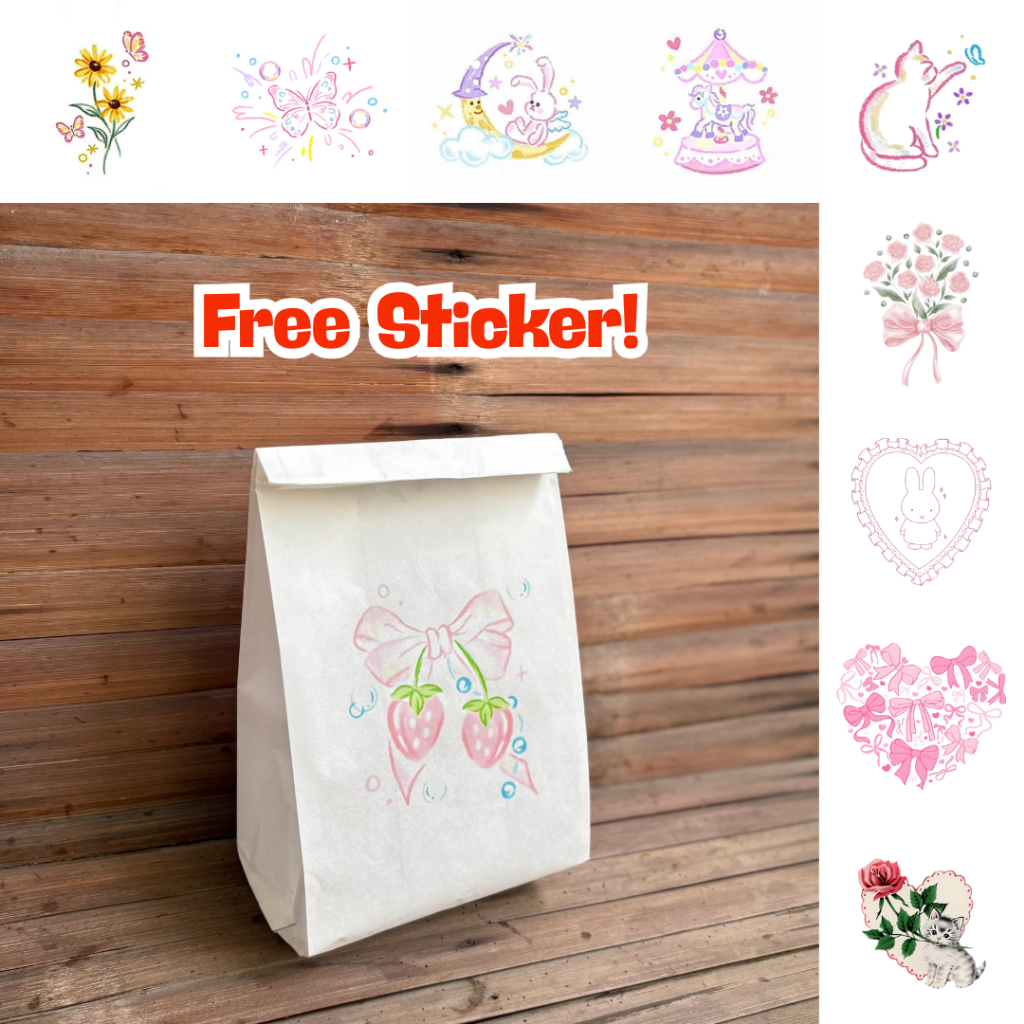 

Kantong Kertas Paper Bag Coquette | Amplop Bungkus Kado Aesthetic Gift Bag Cookies - Putih Cokelat