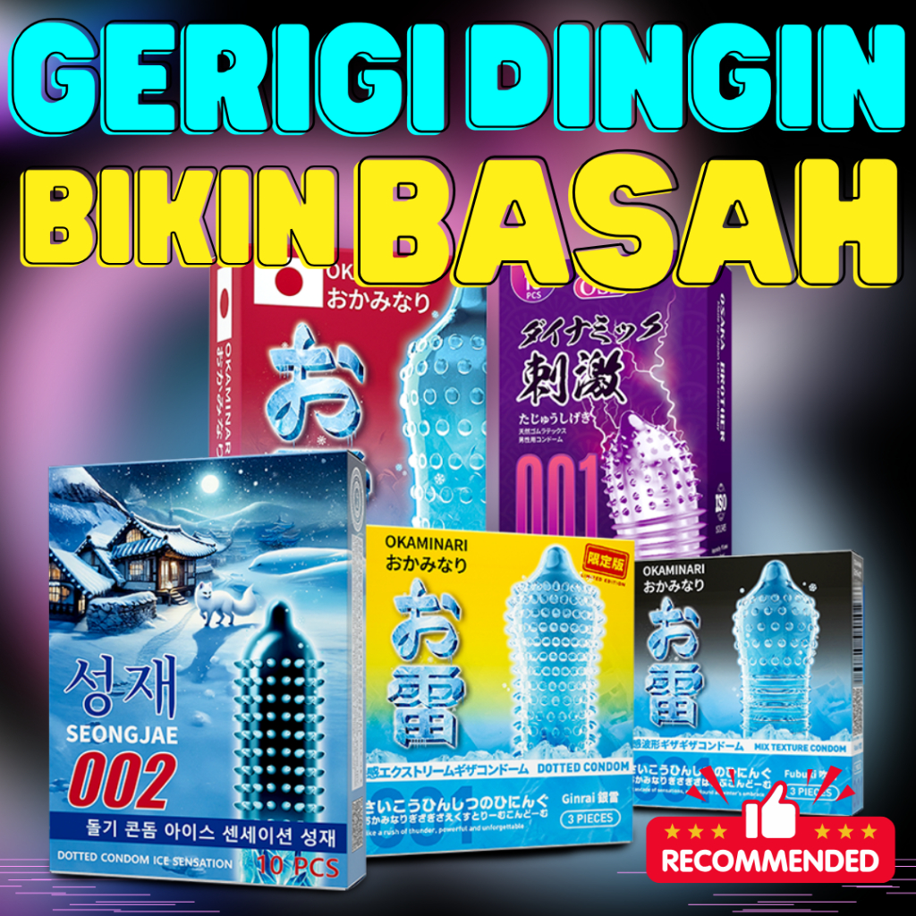Kondom Berduri Bergerigi Tebal 001- Dotted Point Condom - Privasi Aman Terjaga