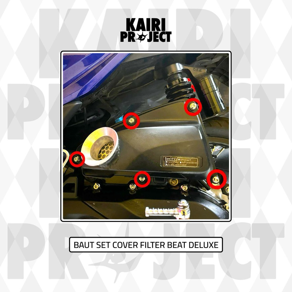 Baut Stainless cover Filter Beat deluxe