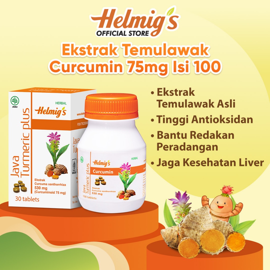 Helmig's Curcumin Java Turmeric Plus Tablet 75 mg