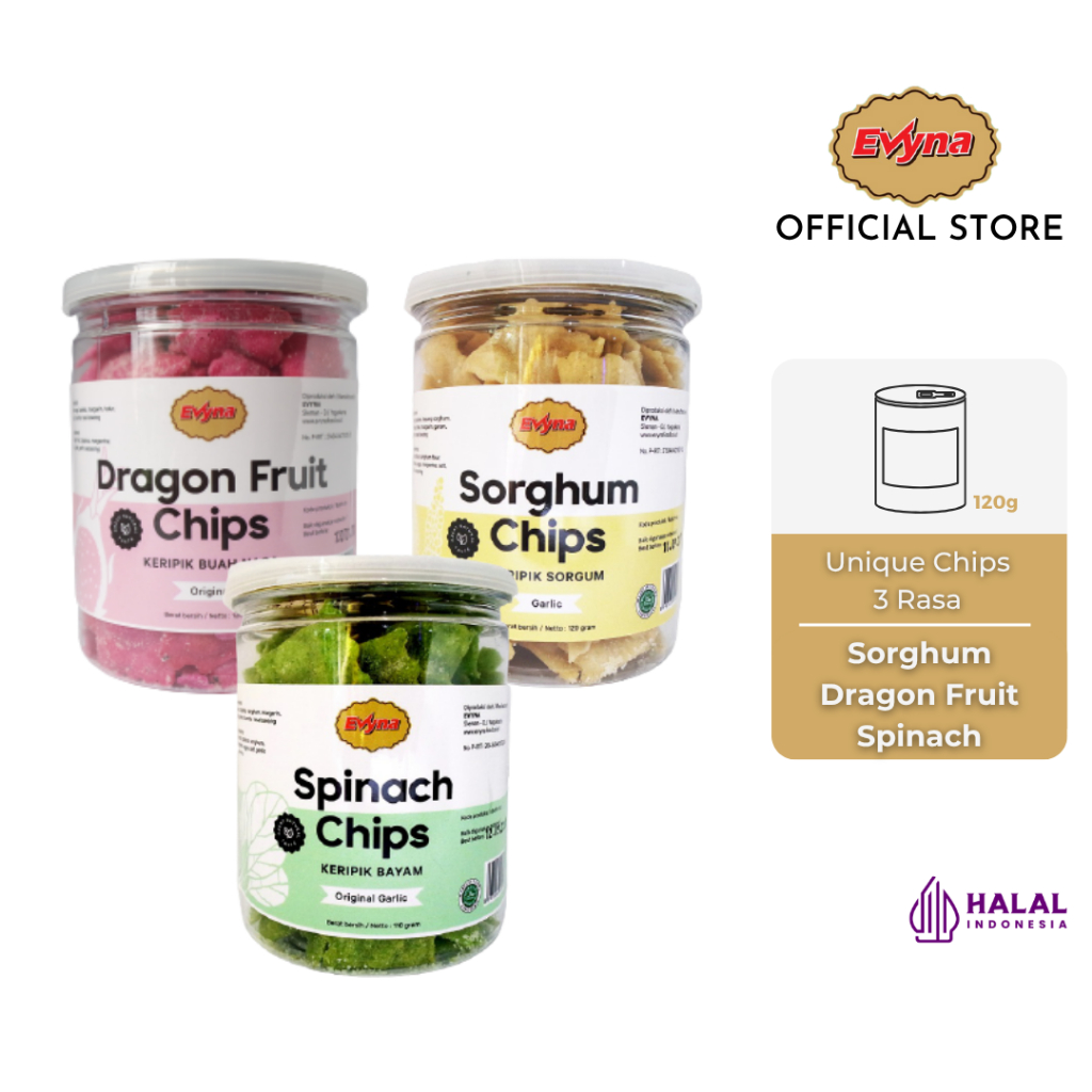 

Paket Evyna Keripik Unik 3 Rasa