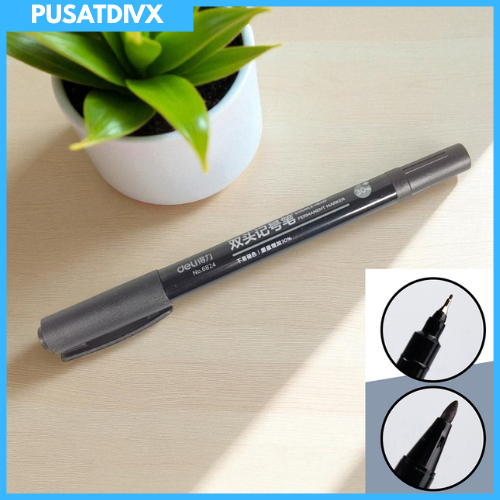 

SANJI DELI PENA PERMANEN DUAL HEAD TIP MARKER PENS WATERPROOF
