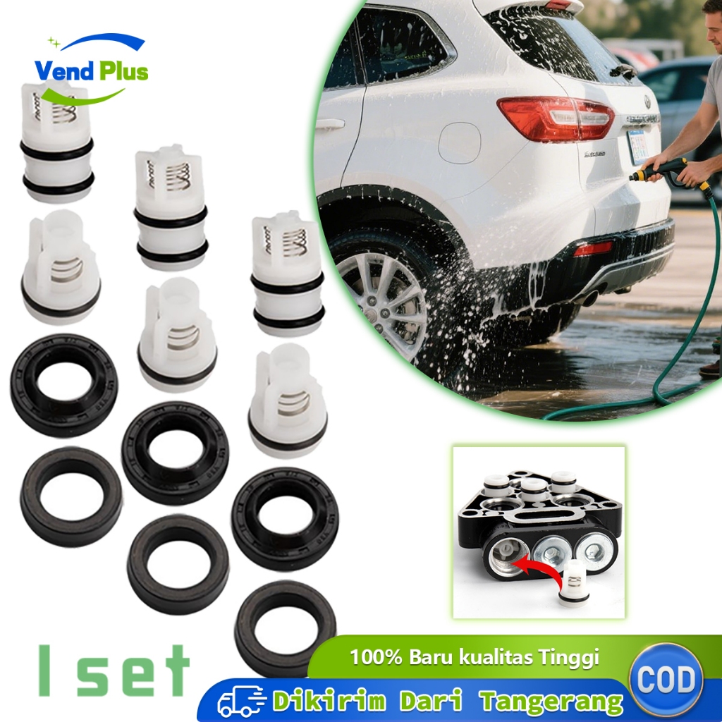 12pcs Seal Valve Jet Cleaner Klep Jet Cleaner High Pressure Inlet Outlet Valve Jet Cleaner