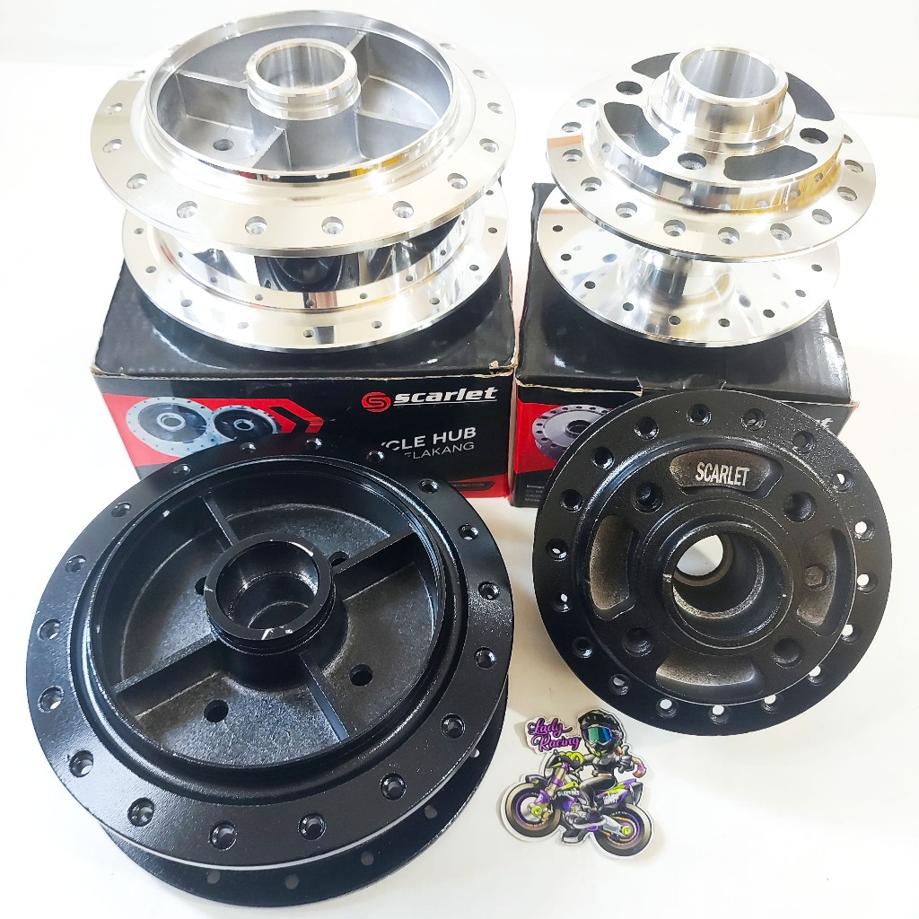 TROMOL DEPAN BELAKANG TROMOL SET RX KING DEPAN BELAKANG SCARLET