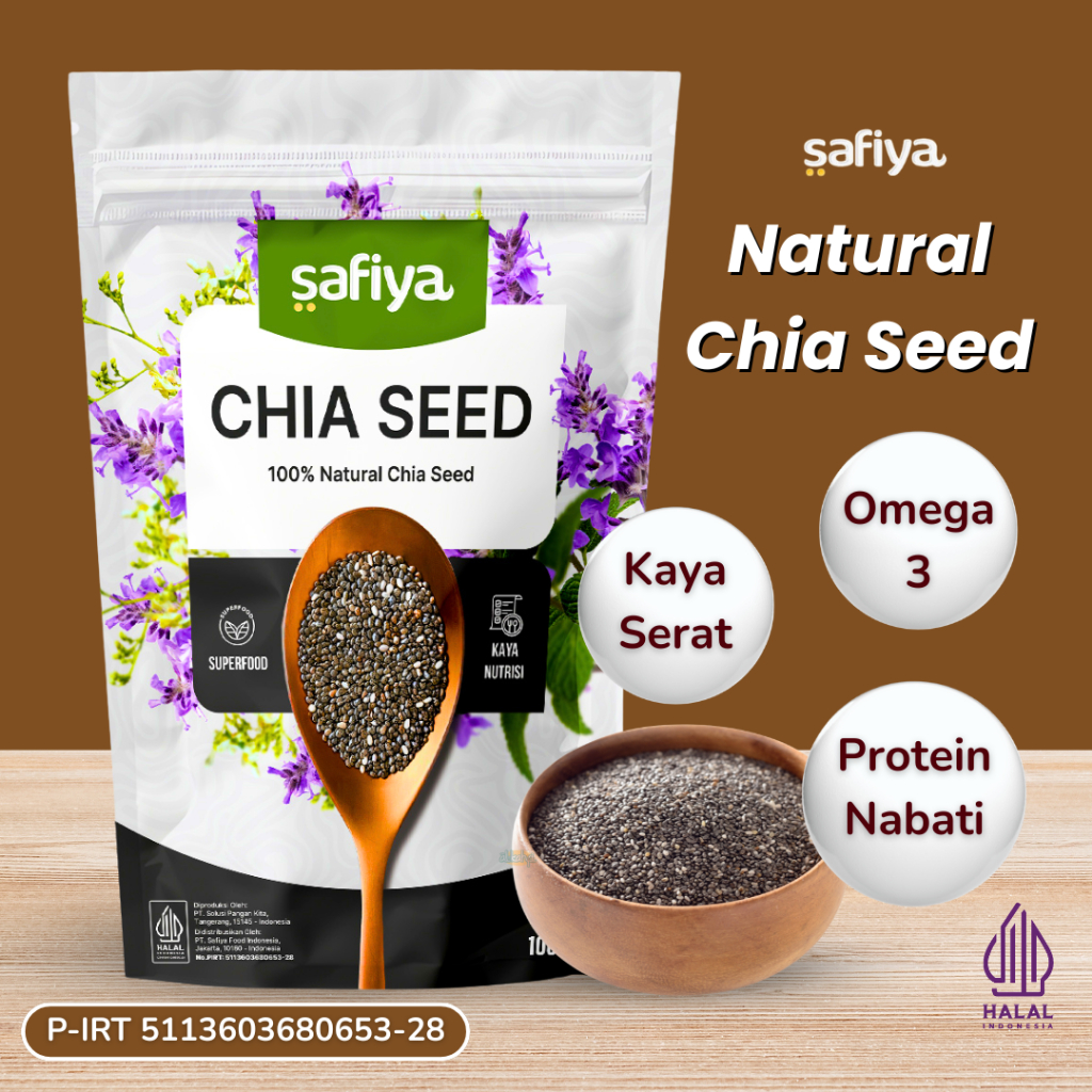 

Safiya Organic Chia Seed 250 Gr Organik Black Chia | Biji Chia Original Premium
