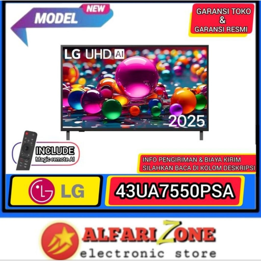 LG 43UA7550 Smart tv LG 43 inch 4K UHD 43UA7550PSA 43UA75 UA7550 TV 43