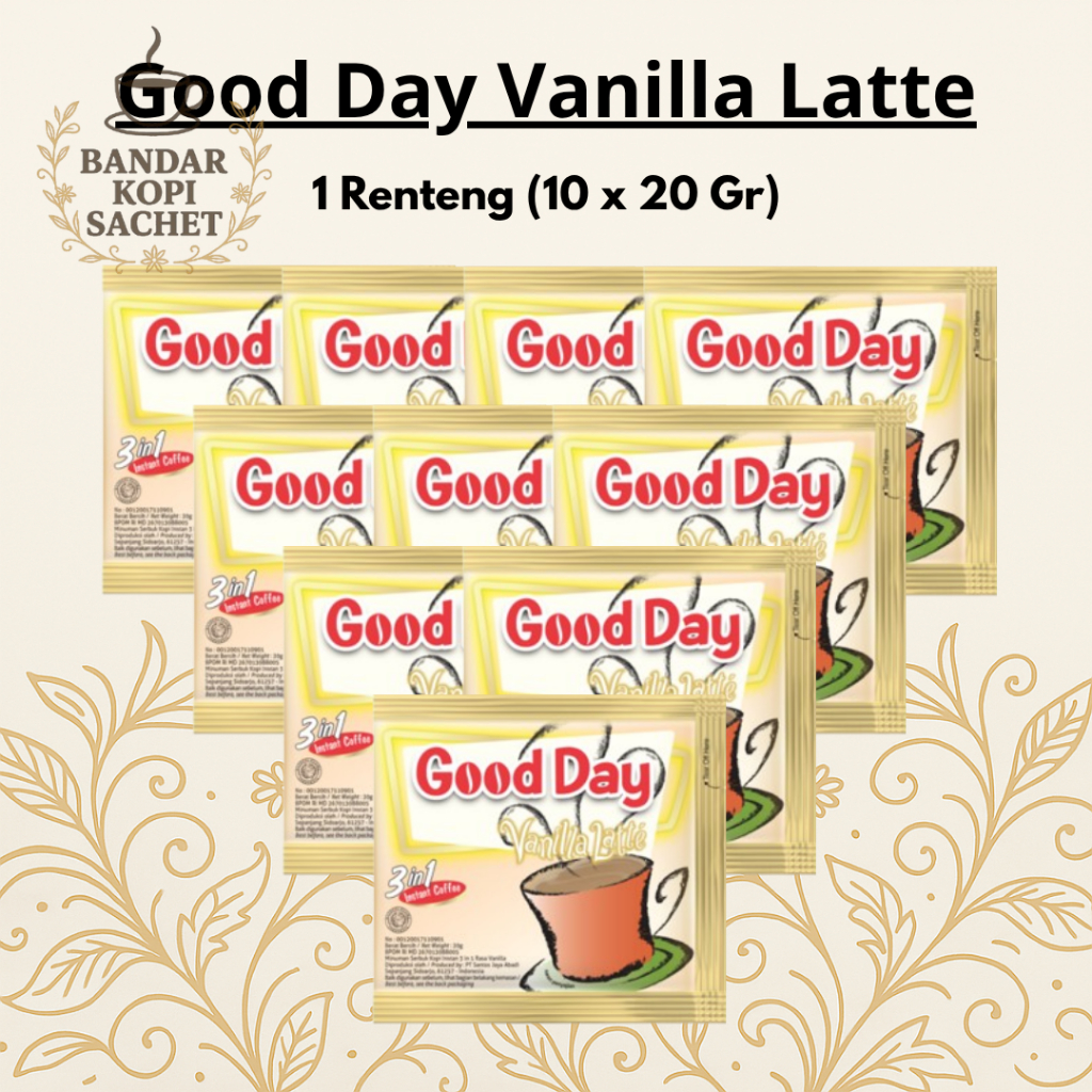 

GOOD DAY VANILLA LATTE RENTENG 10X20GR