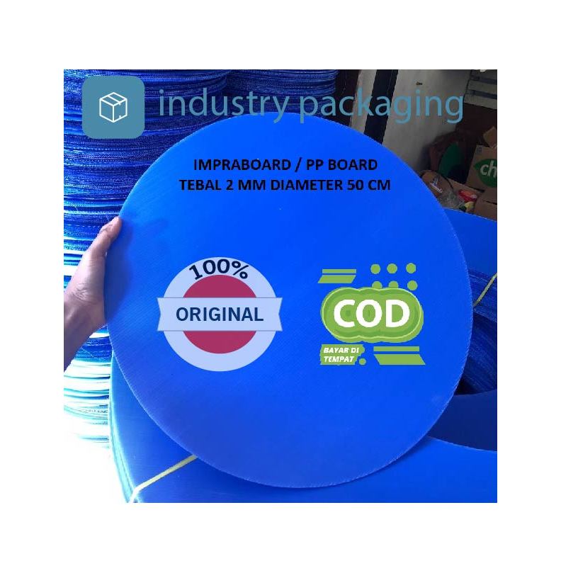 

Impraboard Bulat untuk alas Kue tebal 2 mm Diameter 10 cm / Tatakan kue PP Board Diameter 10 cm