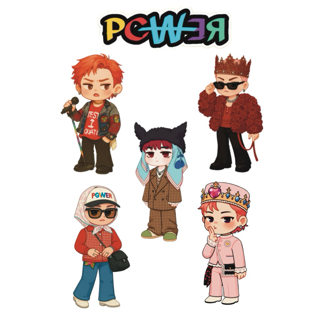 

Stiker GD,BABYMONSTER,TREASURE (READY STOCK)