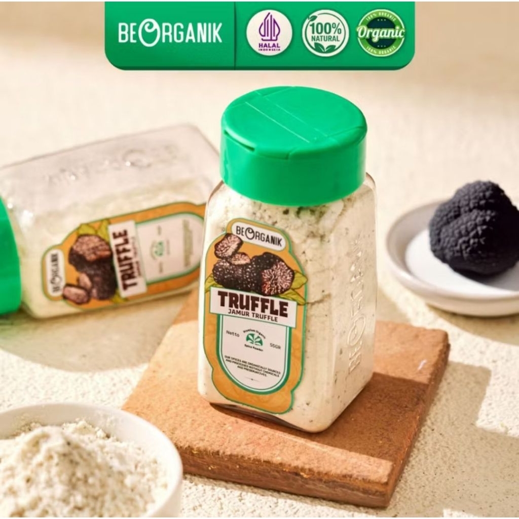 

BEORGANIK TRUFFLE SEASONING 55GR - BUMBU TABUR JAMUR TRUFFLE NON MSG
