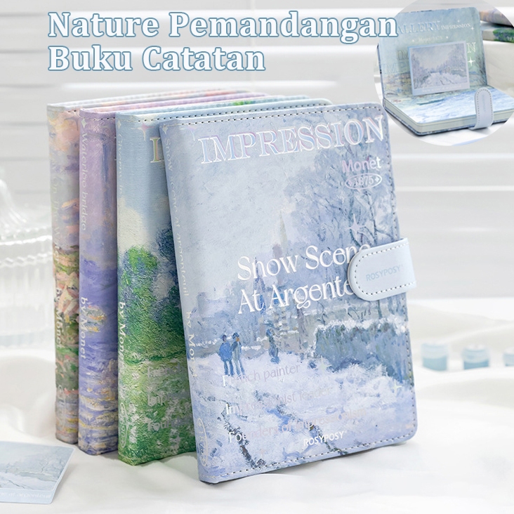 

Buku Catatan Harian Notebook Diary Nature Pemandangan Cover Kulit Buku Diary Buku Bunga Mawar