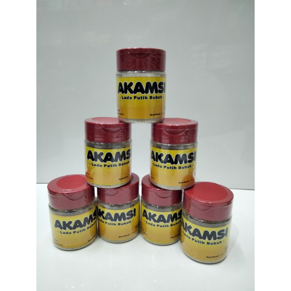 

Lada putih bubuk AKAMSI 27 GRAM asli tanpa campuran