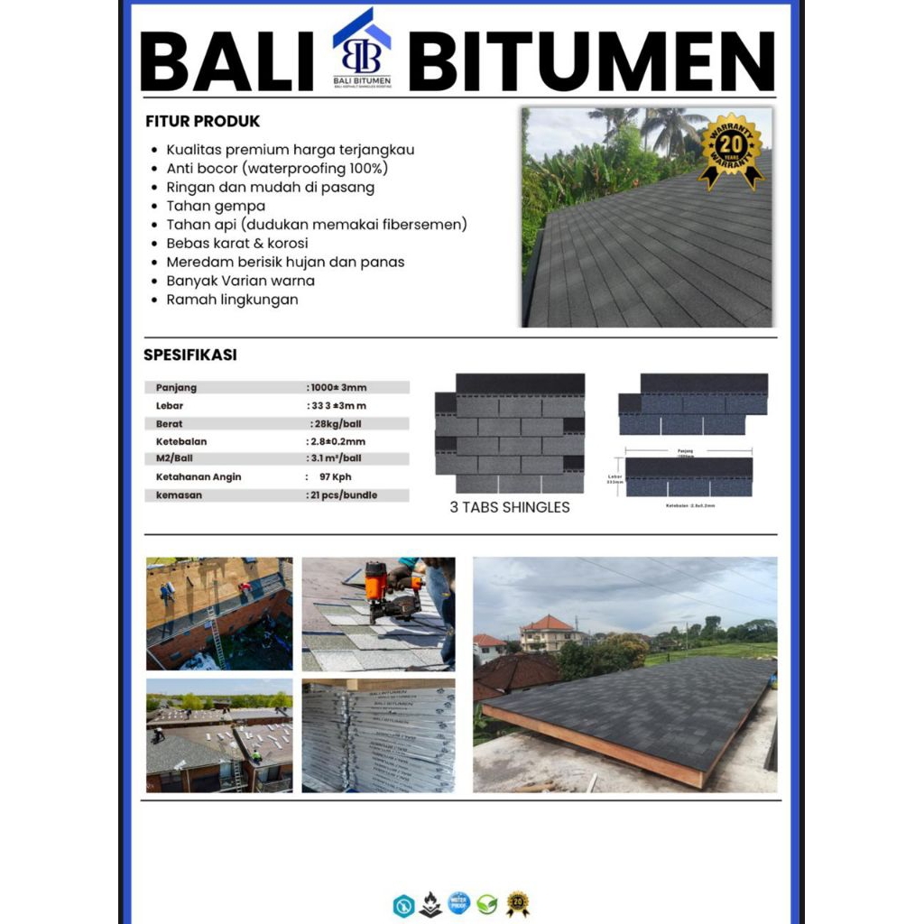 Genteng Aspal Bali Bitumen