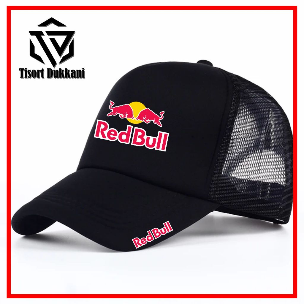 TOPI RED BULL / TOPI JARING RED BULL / TOPI TRUCKER RED BULL BISA COD