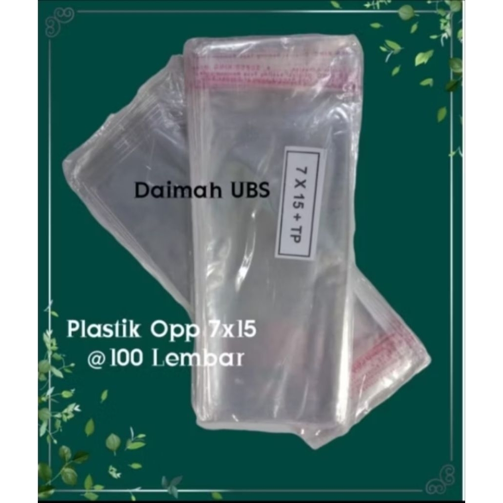 Plastik Opp 7x15 cm, plastik opp seal bening lem 7x15, plastik Kue, plastik uang kertas