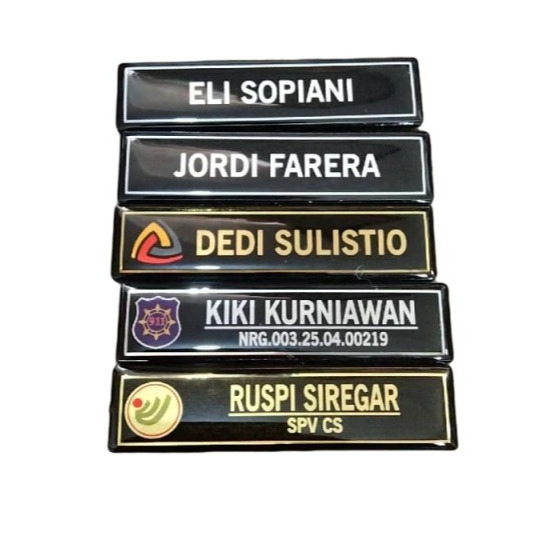 

Nametag Papan Nama Dada Akrilik Resin Peniti Magnet Termurah