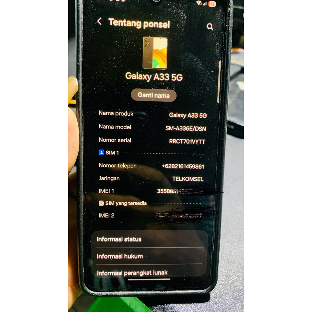Mesin Normal Samsung A33 5G 8/128