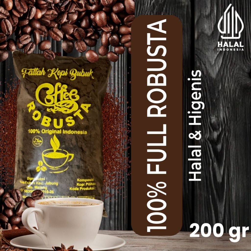 

Kopi Bubuk Robusta Asli Malang – Wangi, Murni, Tanpa Campuran
