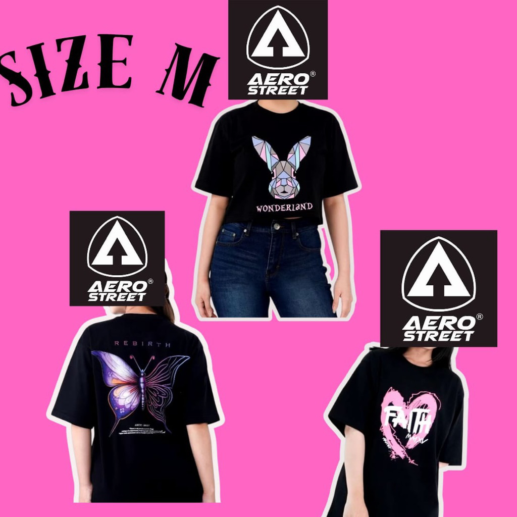 KAOS AEROSTREET TSHIRT SIZE M ORIGINAL