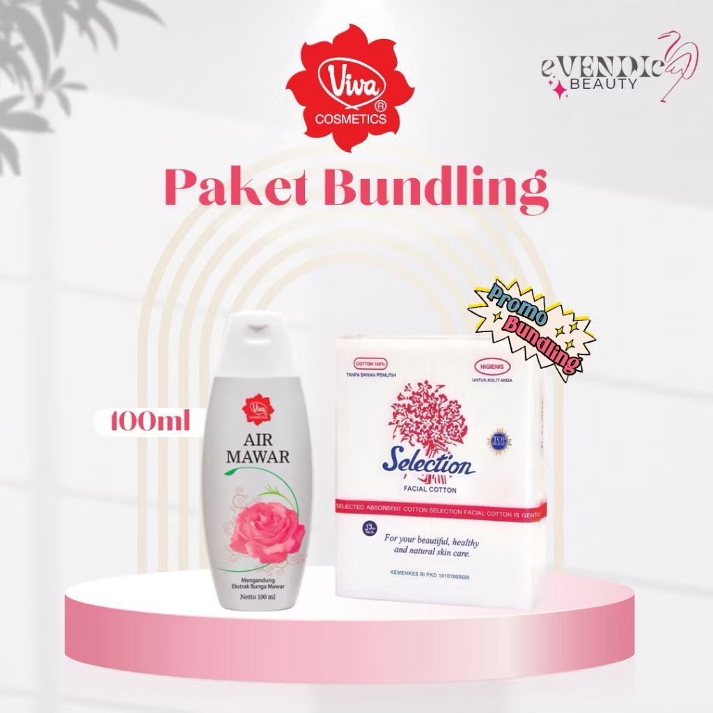 BUNDLING Paket Hemat Viva Air Mawar dan Kapas 35gr