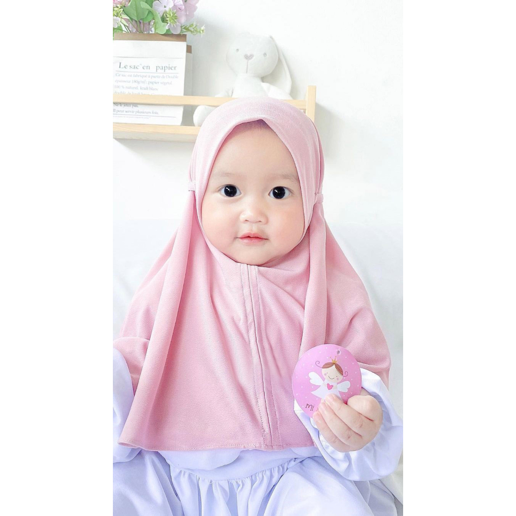 Kerudung Instan Bergo Maryam Soft Pet Tali Anak 0-5 Tahun | Bergo Soft Pet Tali Anak TK