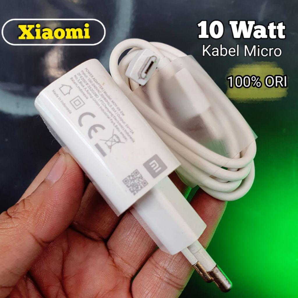 Charher Xiaomi 10watt Original 100% Copotan Hp Redmi 10C Redmi8 Redmi8A Redmi9 Note7 Note8 MiA1 Mi A