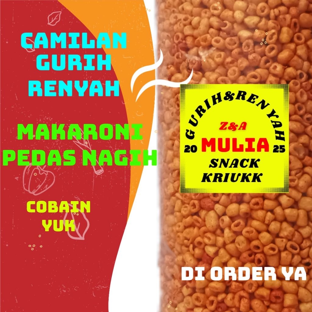 

KERUPUK MAKARONI PEDAS BUMBU MELIMPAH ENAK NAGIH