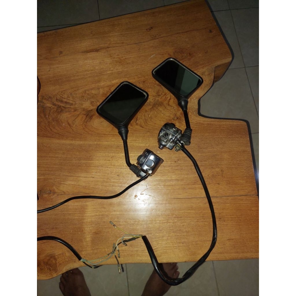 holder kanan kiri suzuki a100 original set spion second