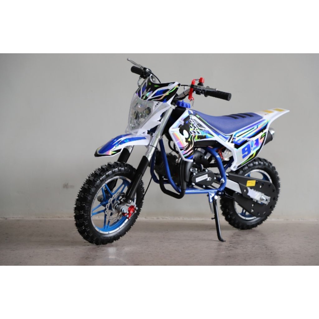 MOTOR MEDIUM TRAIL NEW SIMBA 60CC MESIN 2TAK DOUBLE STATER PAKAI LAMPU~MOTOR TRAIL ANAK~MOTOR CROSS