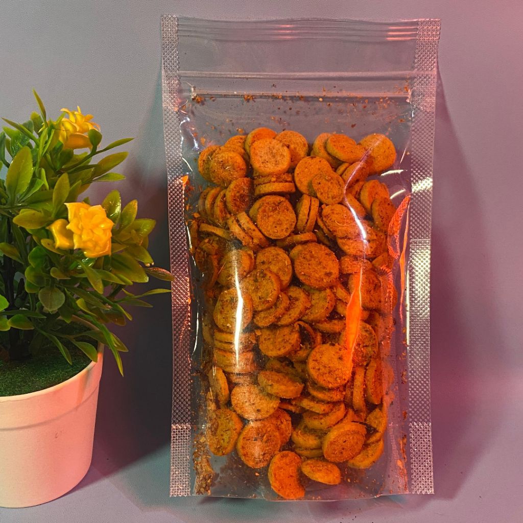 

Sosizz kriuk - sosis goreng 250gr sosreng rasa pedas daun jeruk