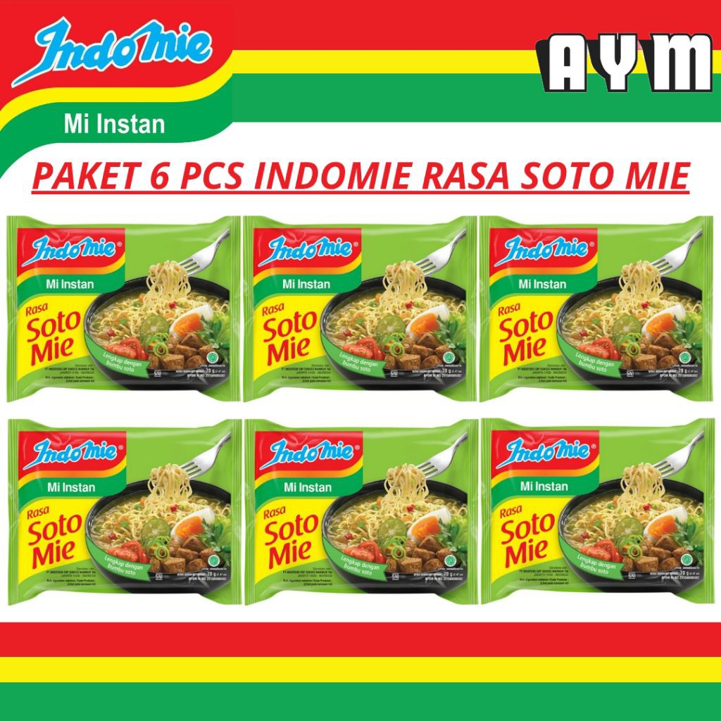 

PAKET 6 PCS INDOMIE RASA SOTO