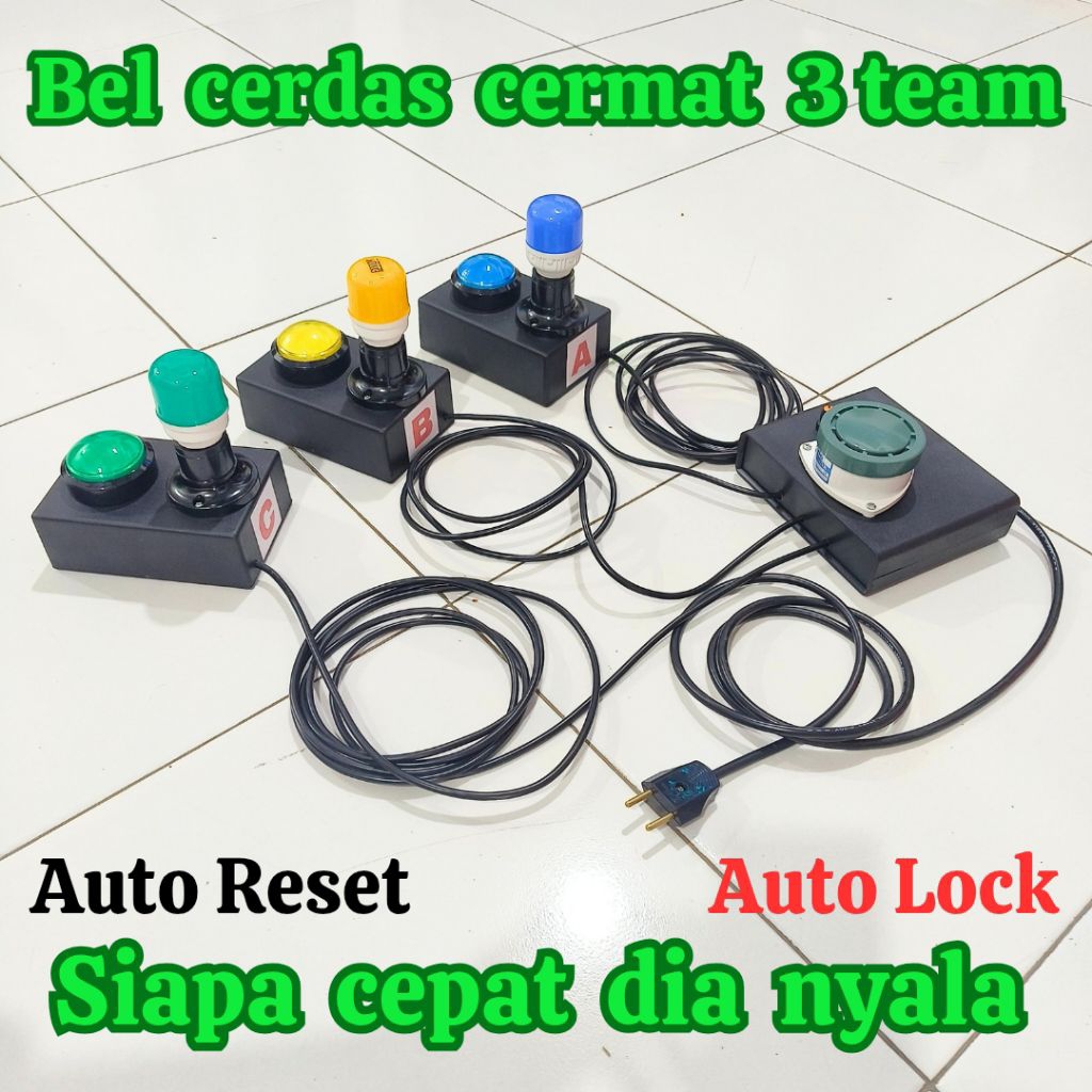 Bel cerdas cermat 3 grup tombol besar bel cerdas cermat 3 team tombol besar