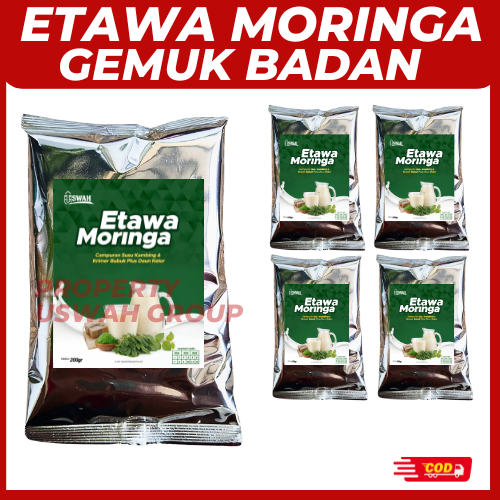 

Susu Kambing Etawa MORINGA Full Cream Penggemuk Badan Murah 200 Gr