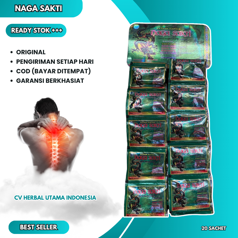 

Kapsul Naga Sakti 1 Hanger Isi 20 Sachet Ori