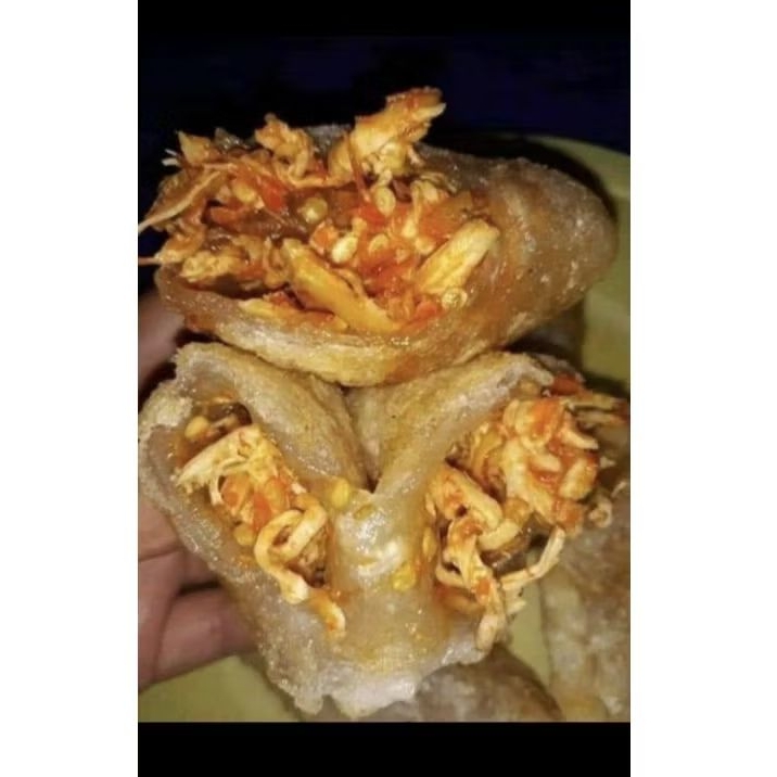 

cireng Frozen ayam suwir dan usus isi 15