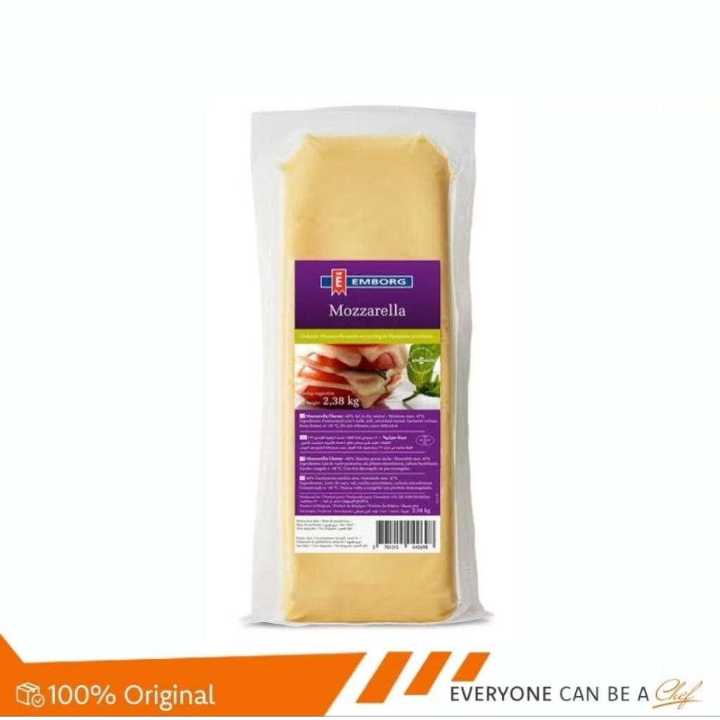 

emborg mozarella cheese /keju mozarella / Pizza topping mozarella 2.3 kg