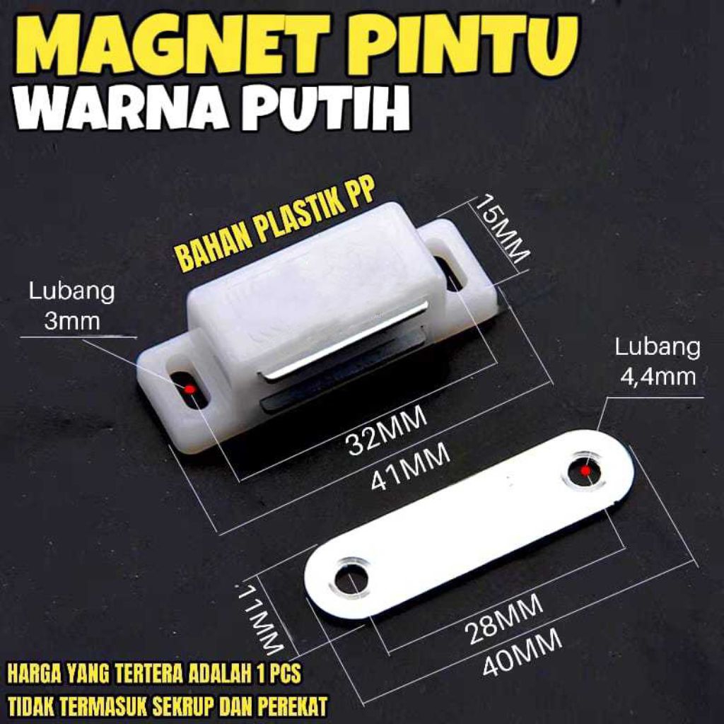 Magnet Pintu Lemari Laci Kotak Besi Magnet Pintu Kayu