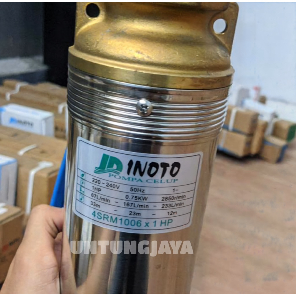 POMPA SUBMERSIBLE INOTO 4SRM 1006 1 HP // POMPA CELUP INOTO 4 SRM 1006 1HP // POMPA SATELIT INOTO 4S