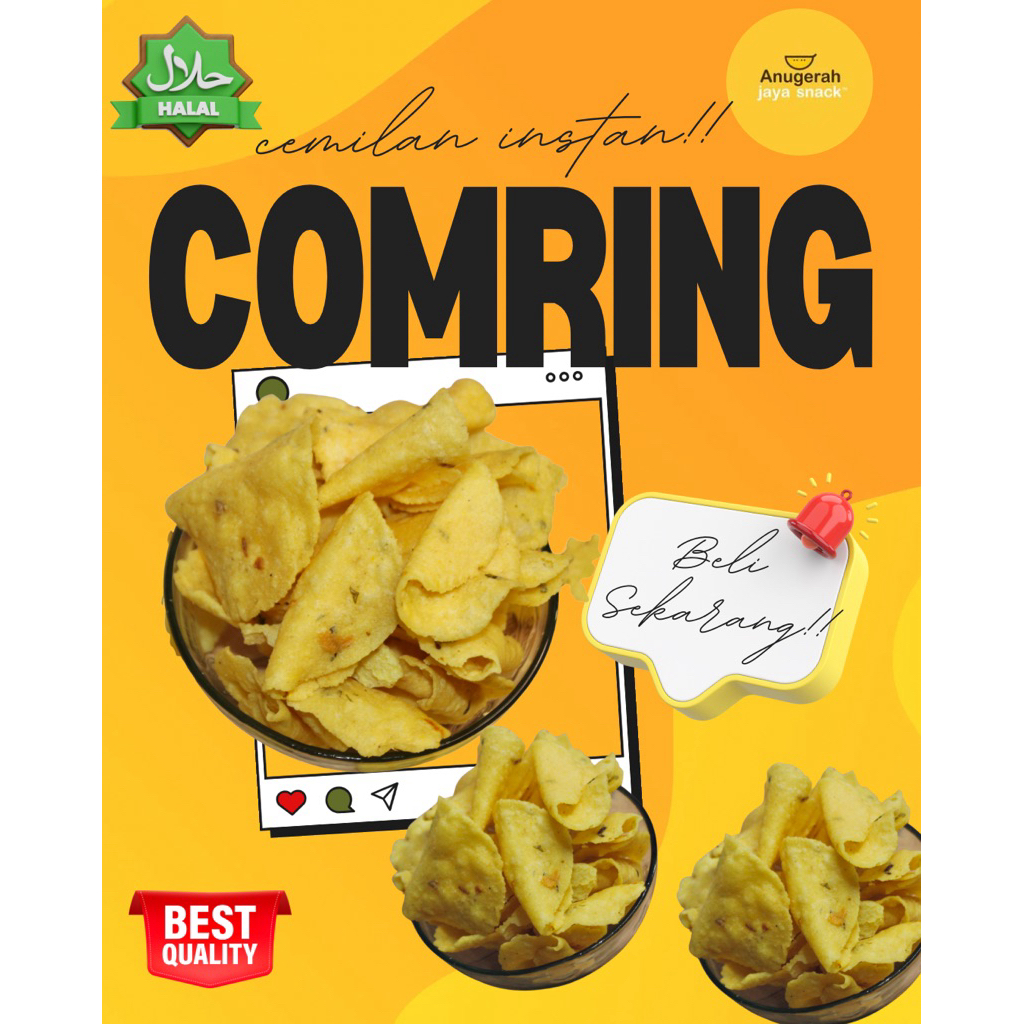 

Comring Kuningan Keripik Singkong Bawang Daun Bawang Gemblong Khas Kuningan 250gr - 1kg Snack Kiloan