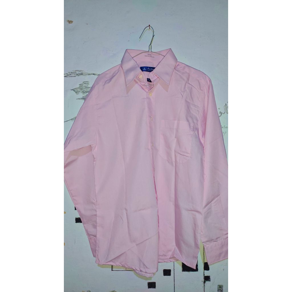 Kemeja Pria Dusty Pink Alisan