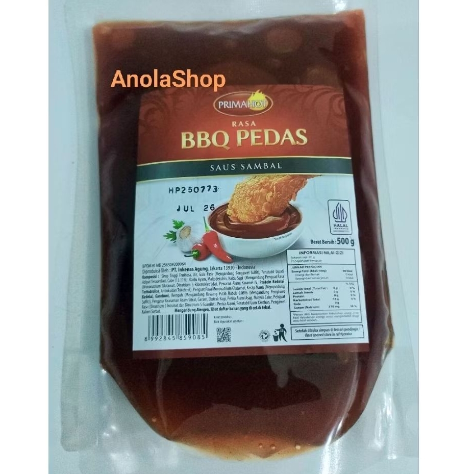 

Saus BBQ Pedas 500gram Prima Agung