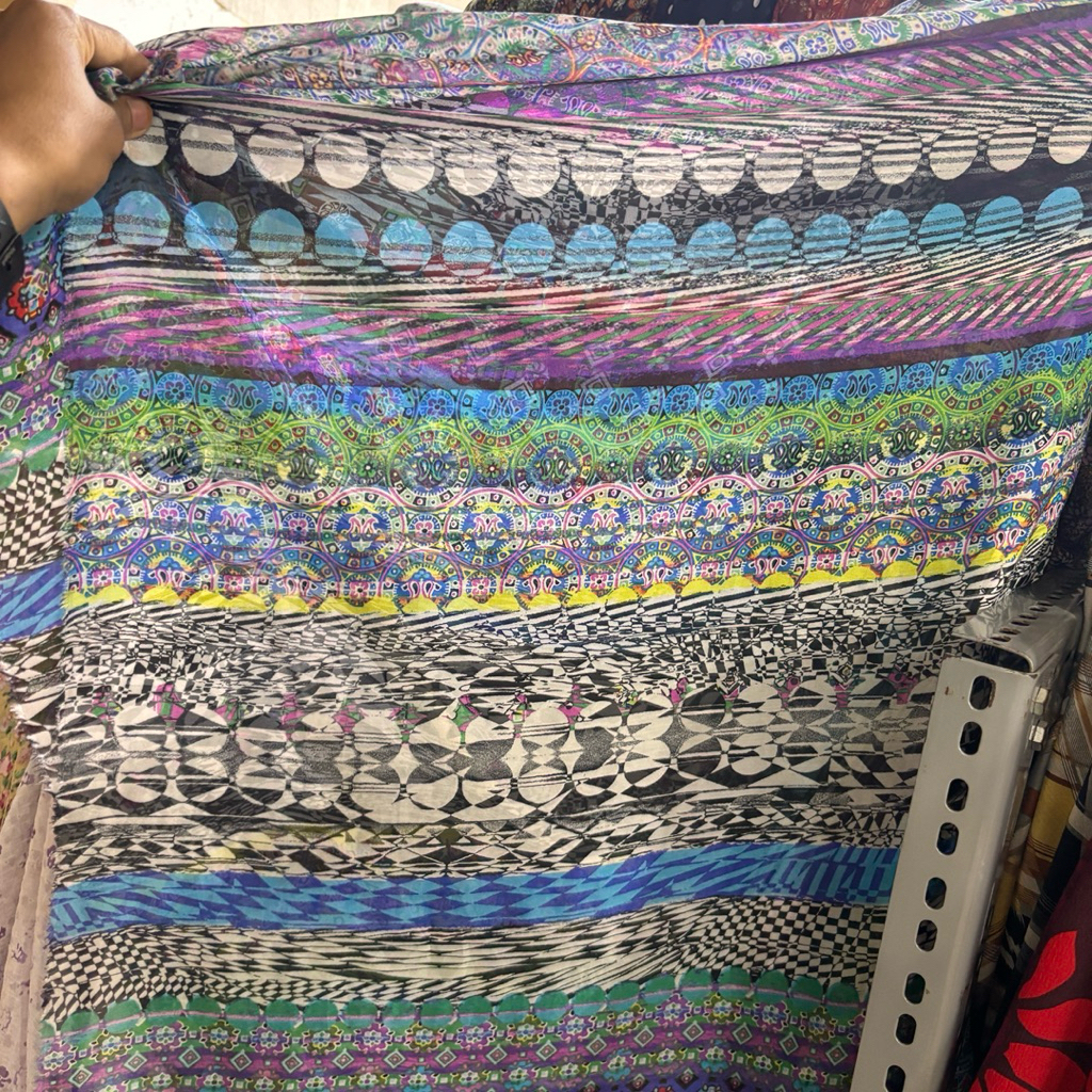 Kain Sifon Sutra Motif Batik Etnik – Bahan Adem, Ringan & Elegan untuk Gamis dan Blouse