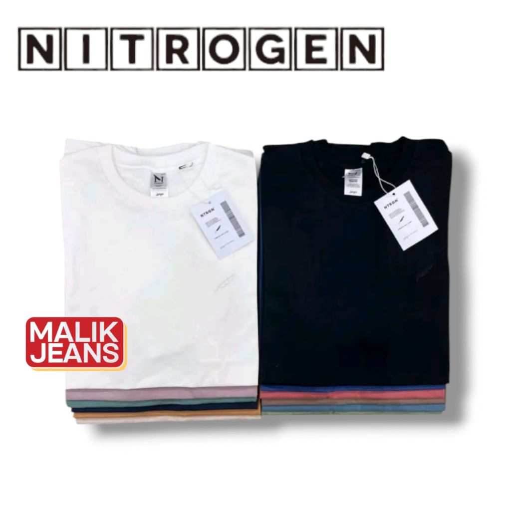 Baju Kaos Polos Pria Nitrogen | ORIGINAL | Combed 30s | COD | Berkualitas