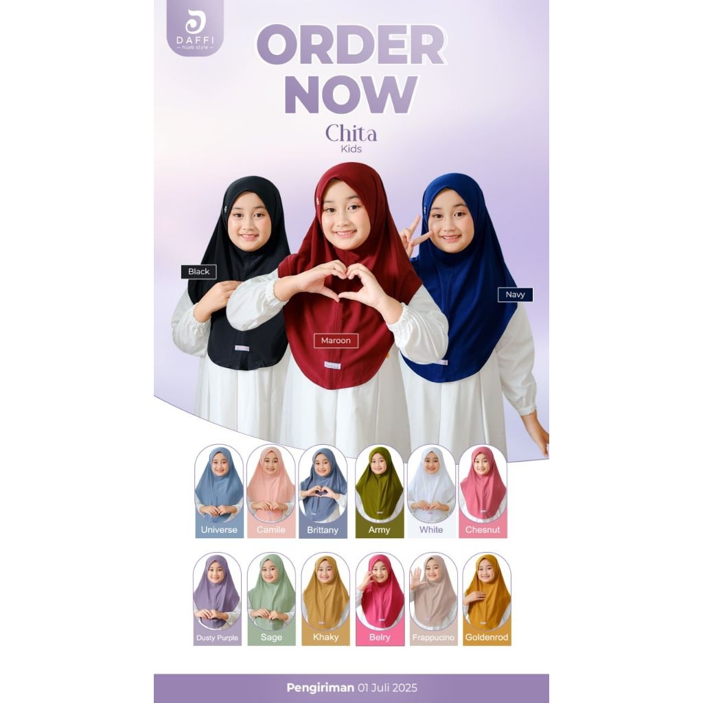 DAFFI HIJAB KIDS - BERGO ANAK CHITA KIDS DAFFI HIJAB TERBARU