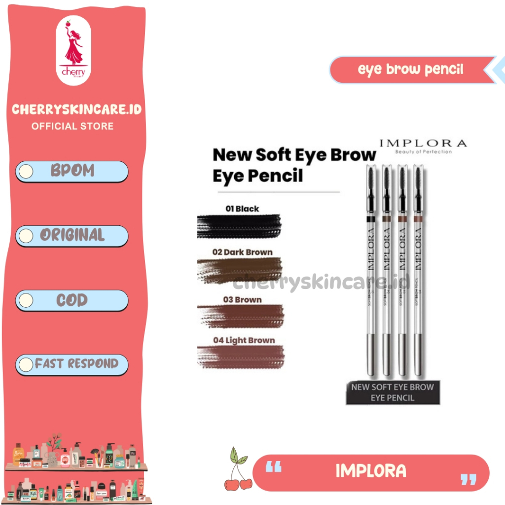 Implora Soft Brow Pencil / Implora Pensil Alis SoftBrow