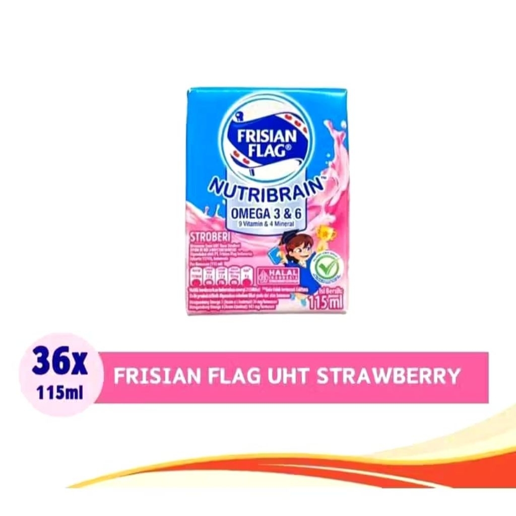 

Susu UHT Frisian Flag 115/110ml Strawberry